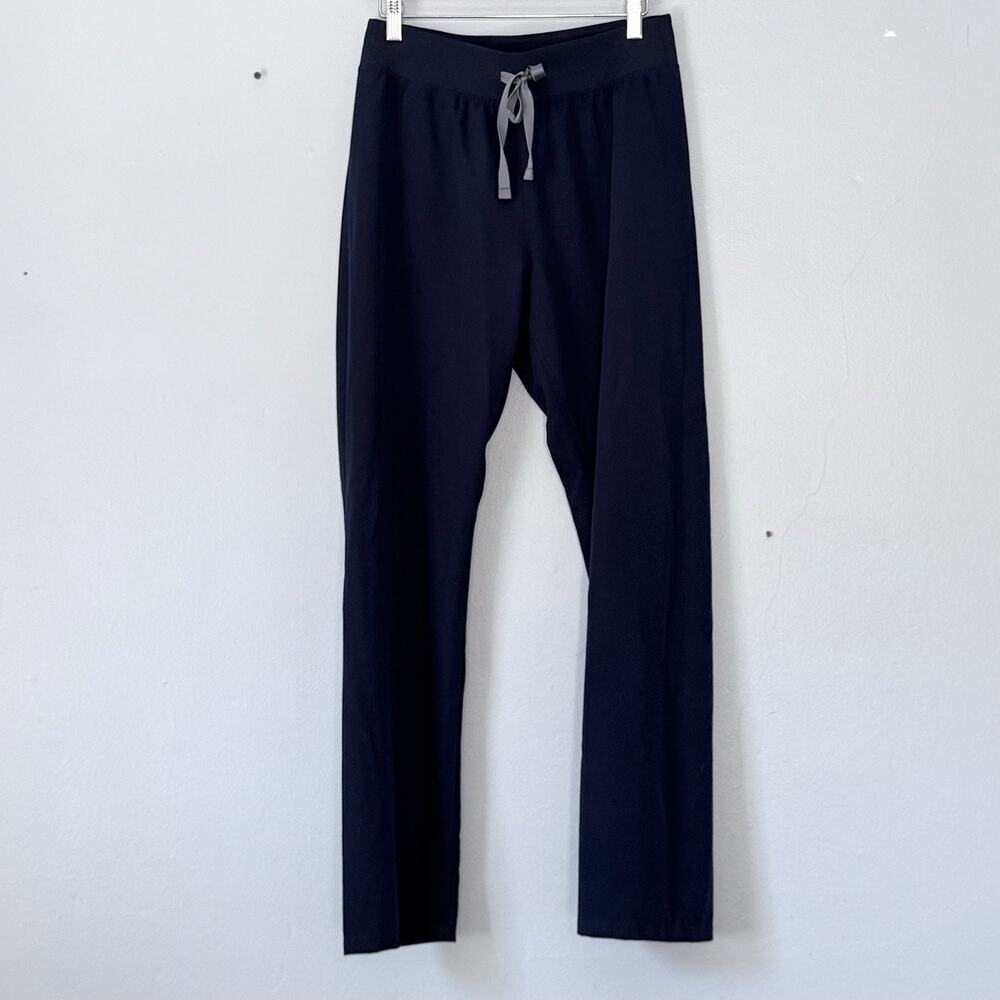 FIGS Scrub Pants Womens Small Navy Blue Drawstring Straight Leg Scrubs